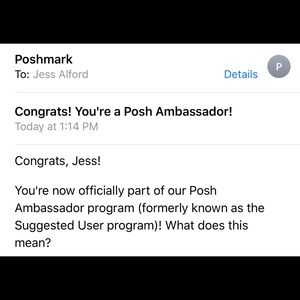 YAY! I’M A POSH AMBASSADOR!